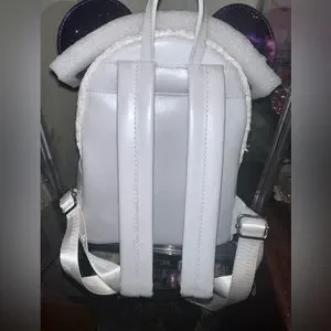 Loungefly Disney MMMA Space Mountain Silver Purple Mini Backpack Rare Grail HTF Minnie Mouse Purple Sequin Mini Backpack - Disney | Loungefly main image 4